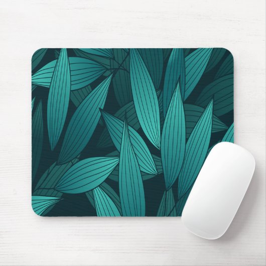 Gradient tropische Blätter Mousepad (Mit Mouse)