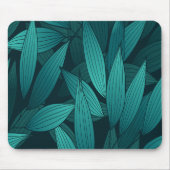 Gradient tropische Blätter Mousepad (Vorne)