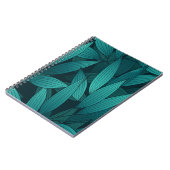 Gradient tropische Blätter Notizblock (Linke Seite)