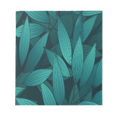 Gradient tropische Blätter Notizblock (Vorderseite)