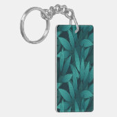 Gradient tropische Blätter Schlüsselanhänger (Vorderseite links)