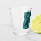 Gradient tropische Blätter Schnapsglas (Links)