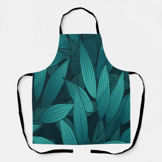Gradient tropische Blätter Schürze (Vorderseite)