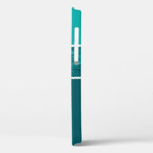 Gradient Türkis Handy Case für Mädchen (Rückseite / Links)