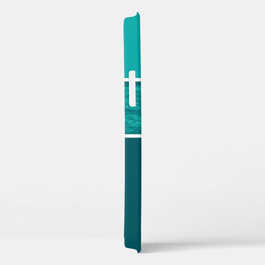 Gradient Türkis Handy Case für Mädchen (Rückseite / Rechts)