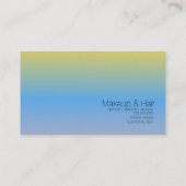 Gradient Two Tone Ombré Beauty Makeup Artistry Visitenkarte (Rückseite)