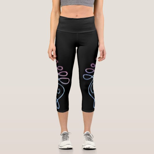Gradient Unalome Capri Leggings (Vorderseite)