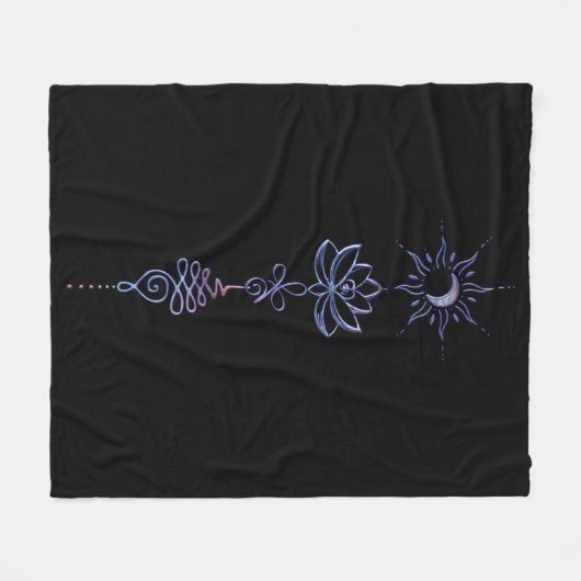 Gradient Unalome Group Fleecedecke (Vorderseite (Horizontal))