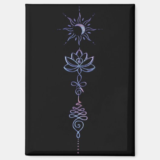 Gradient Unalome Group  Magnet (Vorderseite)