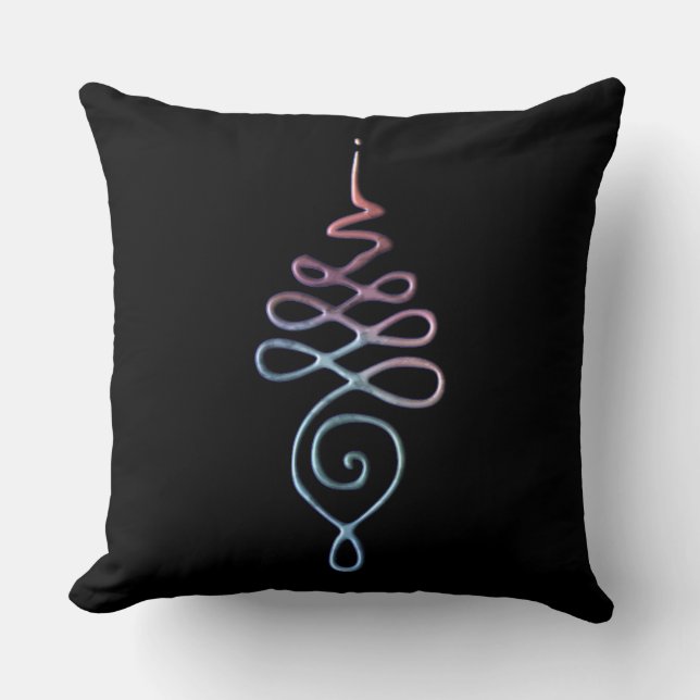 Gradient Unalome Kissen (Vorderseite)