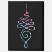 Gradient Unalome Magnet (Vorderseite)