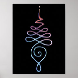 Gradient Unalome Poster