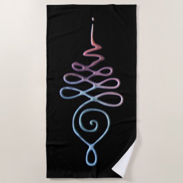 Gradient Unalome Strandtuch