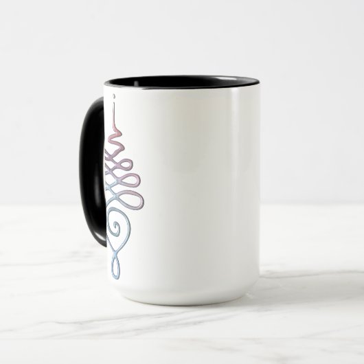 Gradient Unalome Tasse (Vorderseite Links)