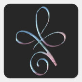 Gradient Unconditional Love Quadratischer Aufkleber (Vorderseite)