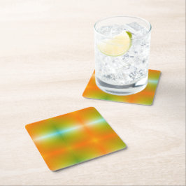 Gradient-Unterlage mit einer lebendigen Mischung a Rechteckiger Pappuntersetzer