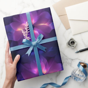 Gradient Violett Rosa Fusion Dunkles Abstraktes Mu Geschenkpapier