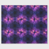 Gradient Violett Rosa Fusion Dunkles Abstraktes Mu Geschenkpapier (Flach)
