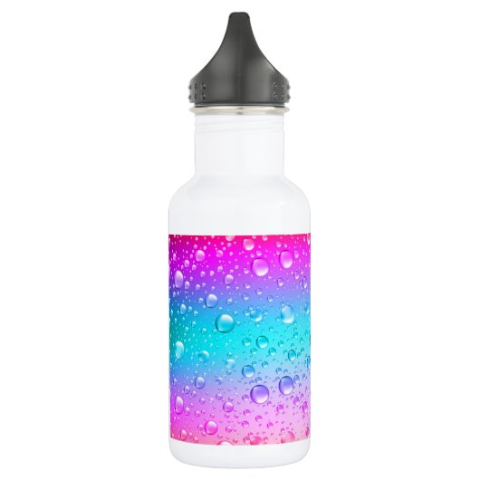 Gradient Water Droplets Edelstahlflasche (Links)