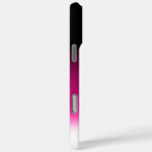Gradient weiß rosa burgunder Case-Mate iPhone hülle (Rückseite / Rechts)