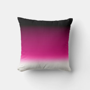 Gradient weiß rosa burgunder kissen