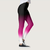 Gradient weiß rosa burgunderrot leggings (Rechts)