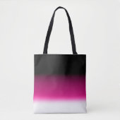 Gradient weiß rosa burgunderrot tasche (Vorderseite)