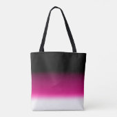 Gradient weiß rosa burgunderrot tasche (Rückseite)
