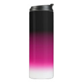 Gradient weiß rosa burgunderrot thermosbecher (Nach links gedreht)