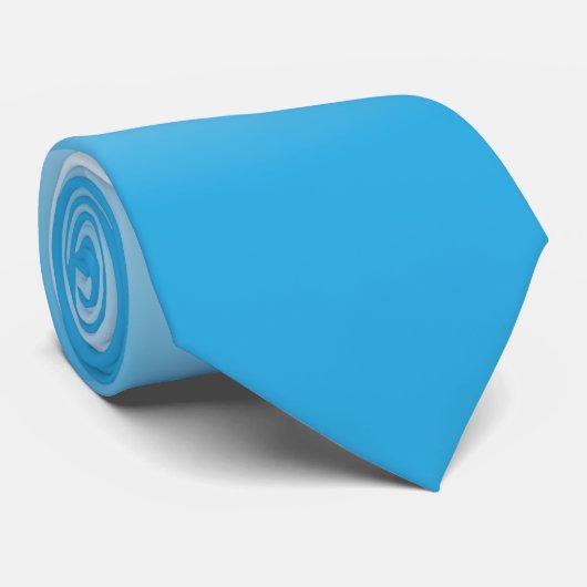 Gradient White Light Blue Neck Tie Krawatte (Gerollt)