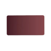 Gradient Wine Mauve Design Adressaufkleber (Vorne)