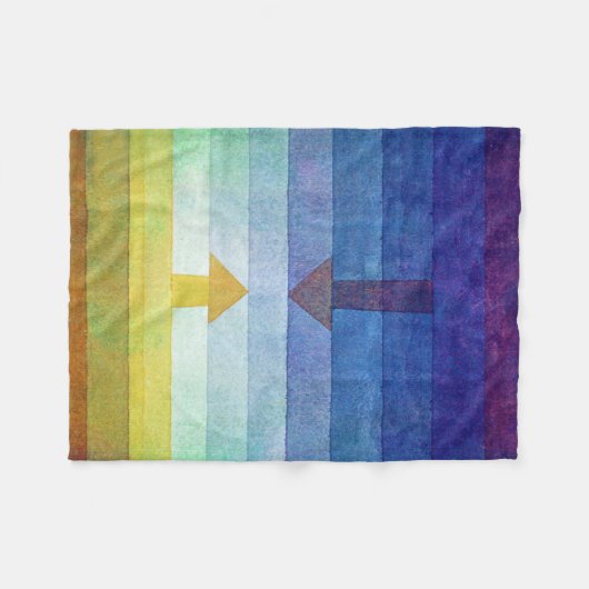 Gradient with Arrow, Paul Klee Fleecedecke (Vorderseite (Horizontal))