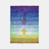 Gradient with Arrow, Paul Klee Fleecedecke (Vorderseite)