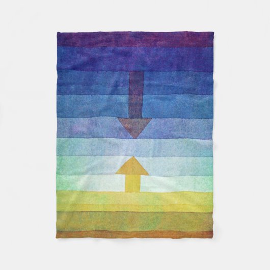 Gradient with Arrow, Paul Klee Fleecedecke (Vorderseite)