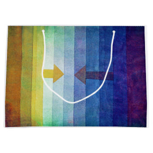 Gradient with Arrow, Paul Klee Große Geschenktüte