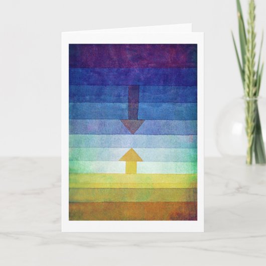 Gradient with Arrow, Paul Klee Karte (Vorderseite)