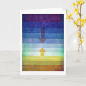 Gradient with Arrow, Paul Klee Karte (Gelbe Blume)