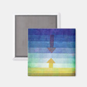 Gradient with Arrow, Paul Klee Magnet (Vorderseite/Rückseite)