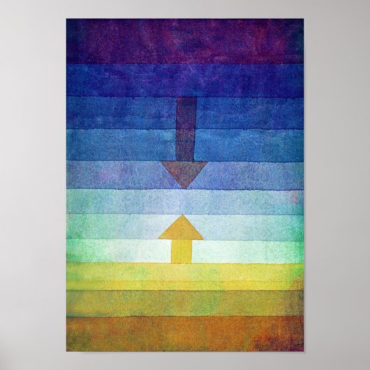 Gradient with Arrow, Paul Klee Poster (Vorne)