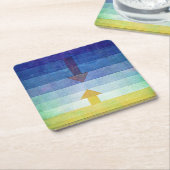 Gradient with Arrow, Paul Klee Rechteckiger Pappuntersetzer (angewinkelt)