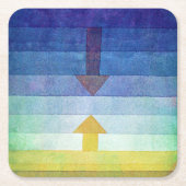 Gradient with Arrow, Paul Klee Rechteckiger Pappuntersetzer (Vorderseite)