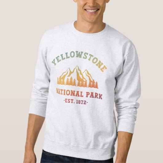 Gradient Yellowstone Nationalpark Val Corippo Sweatshirt (Vorderseite)
