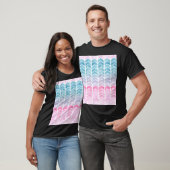 Gradient Zickzack: Watercolor Herringbone-Muster. T-Shirt (Unisex)