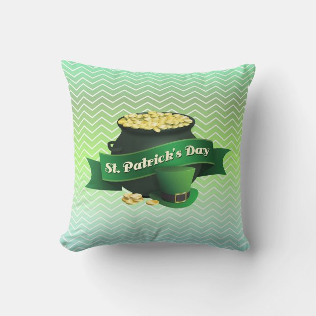 Gradient Zigzag Zickzack Kissen (Vorderseite)