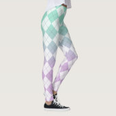 Gradiente Raute - Lila und grün Leggings (Rechts)