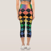 Gradiente Raute - Regenbogen-Leggings Capri Leggings (Rückseite)