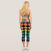 Gradiente Raute - Regenbogen-Leggings Capri Leggings (Rückseite)