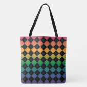 Gradiente Raute - Regenbogen Tasche (Vorderseite)