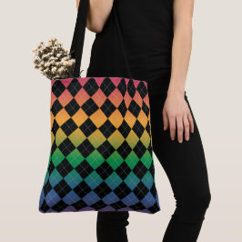 Gradiente Raute - Regenbogen Tasche