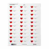 Gradienten ROTE LIEBE HERZ + Ihr Text und Ihre Ide (Vorne)